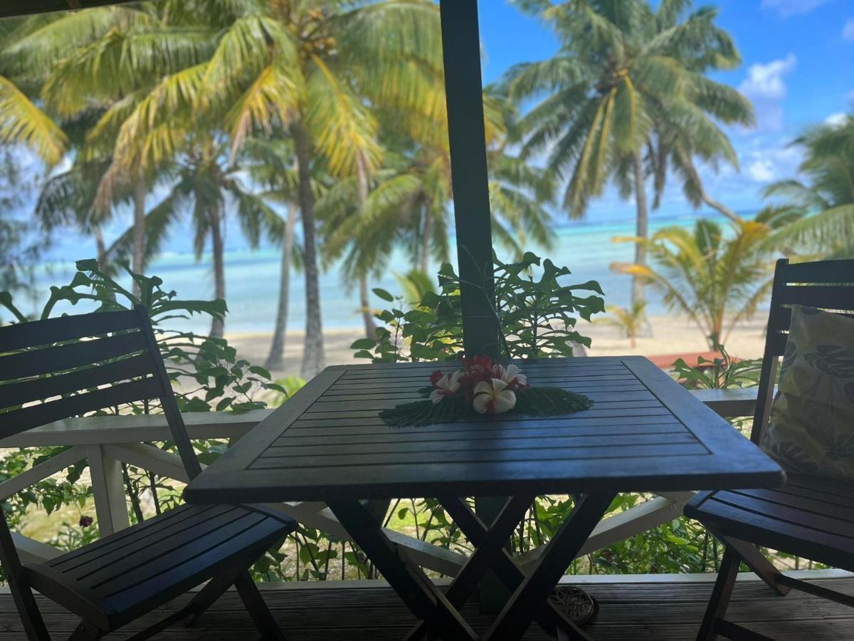 Paparei Beachfront Bungalows, Aitutaki アルタンガ エクステリア 写真